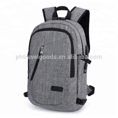 Unisex Travelling Anti-theft Men Usb Computer Leisure Large Laptop Backpack With Tsa Lock