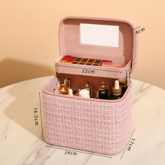 Custom Luxury Professional Toiletry Bag Makeup Boxes Cosmetic Cases Organizer