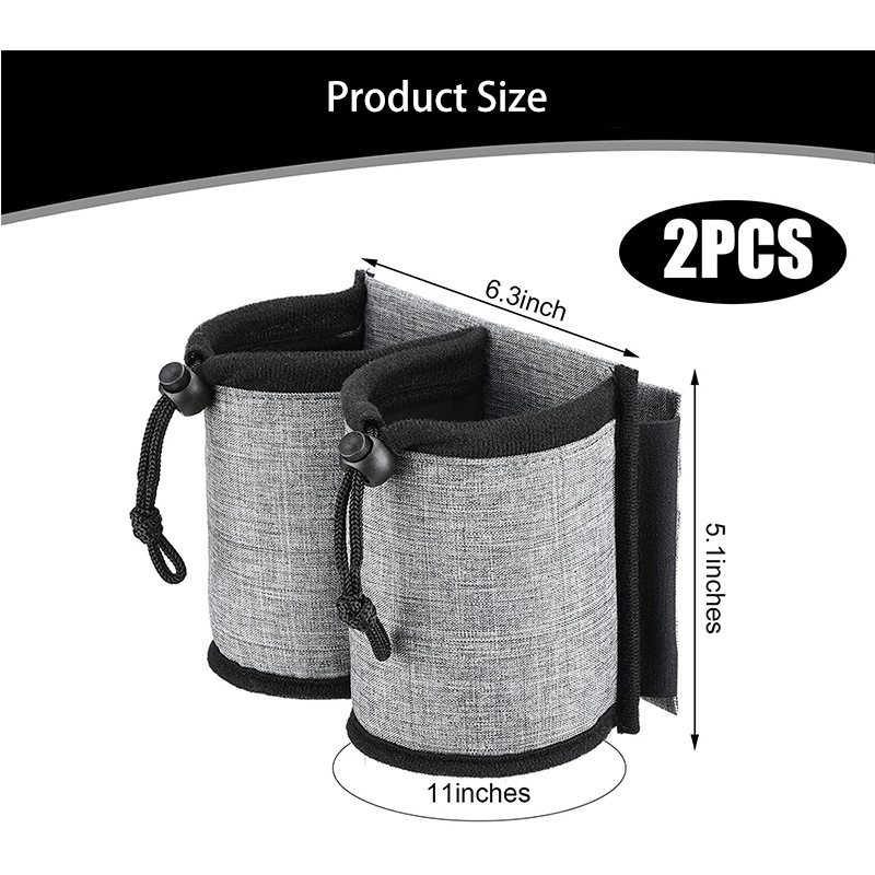 Factory Custom Waterproof Drink Bag Luggage Travel Cup Holder Fits Roll On Suitcase Handles