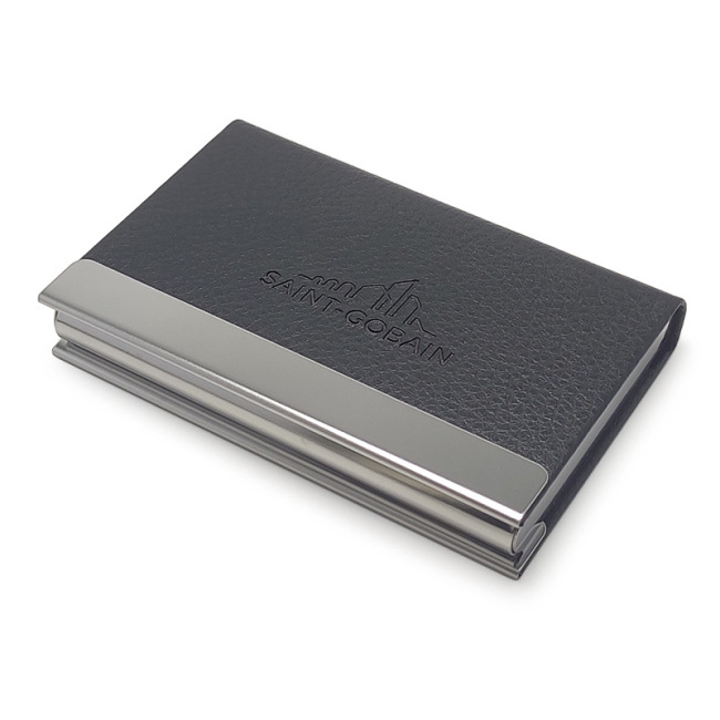 Custom Design Metal Personalized Card Case Leather Business Id Card Holders