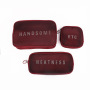 Wholesale Custom Logo Small Clear Portable Mesh Makeup Nylon Cosmetic Bag
