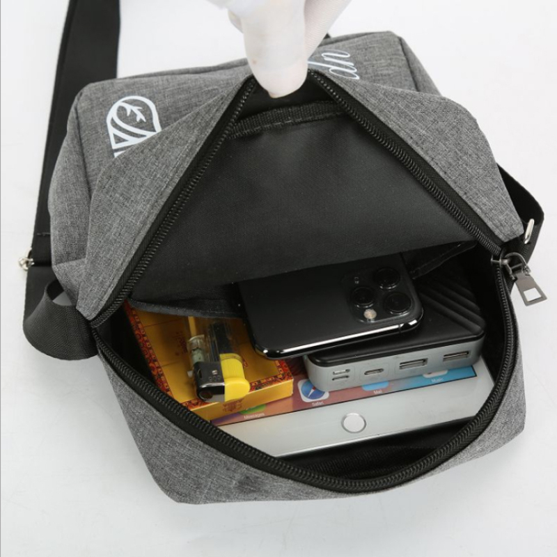 Mens Women Mini Oxford Sport Single Shoulder Bag Travel Small Square Crossbody Messenger Bag