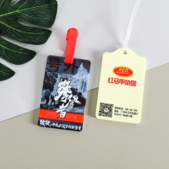 Factory Direct Sale Customized Waterproof Bulk Sublimation Pvc Luggage Tag