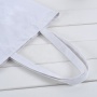 Sac fourre-tout pliable en toile de coton uni, réutilisable et imprimé sur mesure pour les courses