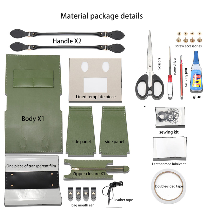 Luxury Handmade Women Handbags Diy Pvc Tote Bag Kits For Shopping Bags