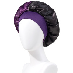 Wholesale High Quality Custom Women Sleeping Nightcap Hair Wrapcap Satin Hair Bonnet With Logo