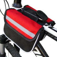 Custom Logo Bag Bicycle Rack Bag Sports Bike Front Frame Pannier Bag