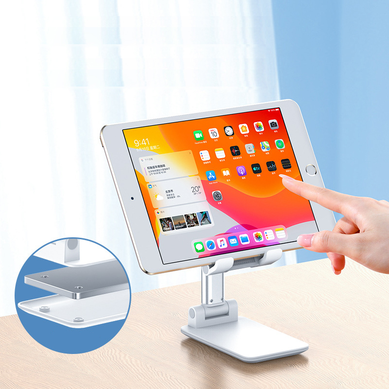 Universal Waterproof Foldable Telescopic Desk Adjustable Mobile Phone Holders Stand For Tablet Ipad
