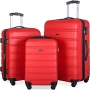 Hot Sell ABS 3 pcs 4 Wheel Hard Shell Travelling Spinner Luggage sets Trolley Bags Travel Luggage for Men and Women