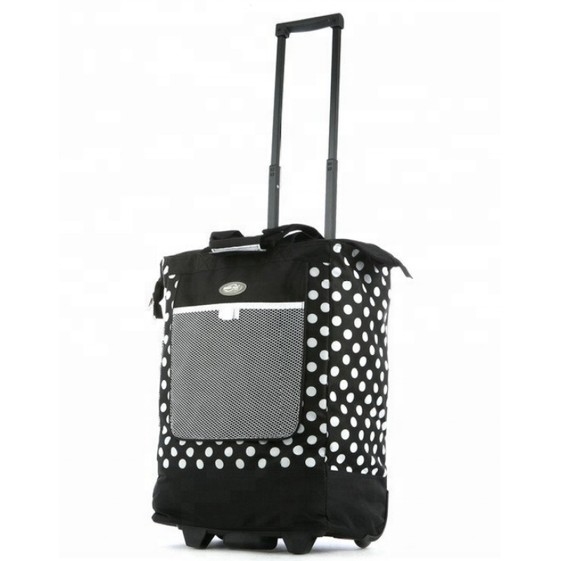 Lowest Price Top QualityPolyester high-capacity Luggage Trolley Shopping Suitcase With 2 Wheel