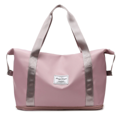 Custom Luxury New Large Capacity Oxford Waterproof Weekender Bag Woman Travel Sports Pink Duffle Bag