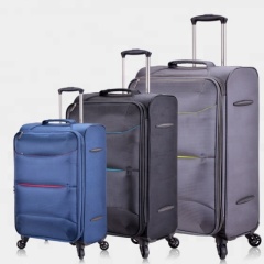 High quality waterproof fabric soft trolley luggage with TSA lock Modern fashion trolley travel luggage bag Oxford heavy luggage High quality waterproof fabric soft trolley luggage with TSA lock Modern fashion trolley travel luggage bag Oxford heavy luggage
