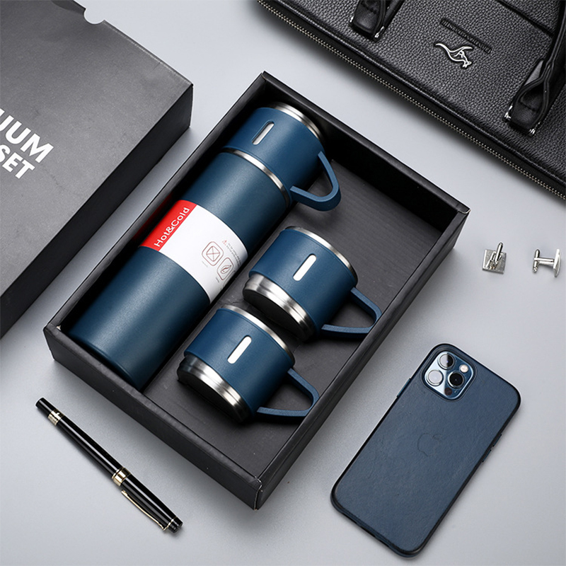 High Quality 500ml Corporate Business Vacuum Flask Stainless Thermos Mug Gift Set