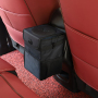 Car Back Seat Organizer Trash Bin Foldable Leakproof Vehicle Headrest Hanging Trash Can With Storage Pockets