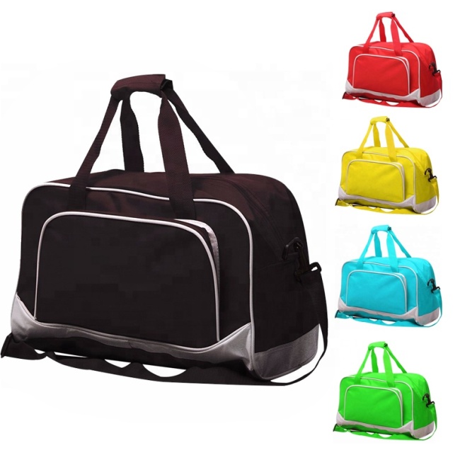 Pinghu Sinotex Promotional custom print sport gym tote bags travel duffel bag