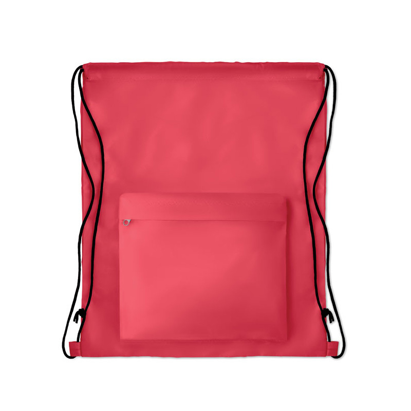 Custom Printing Promotional Polyester Waterproof Sports Drawstring Backpack Bag With Logo