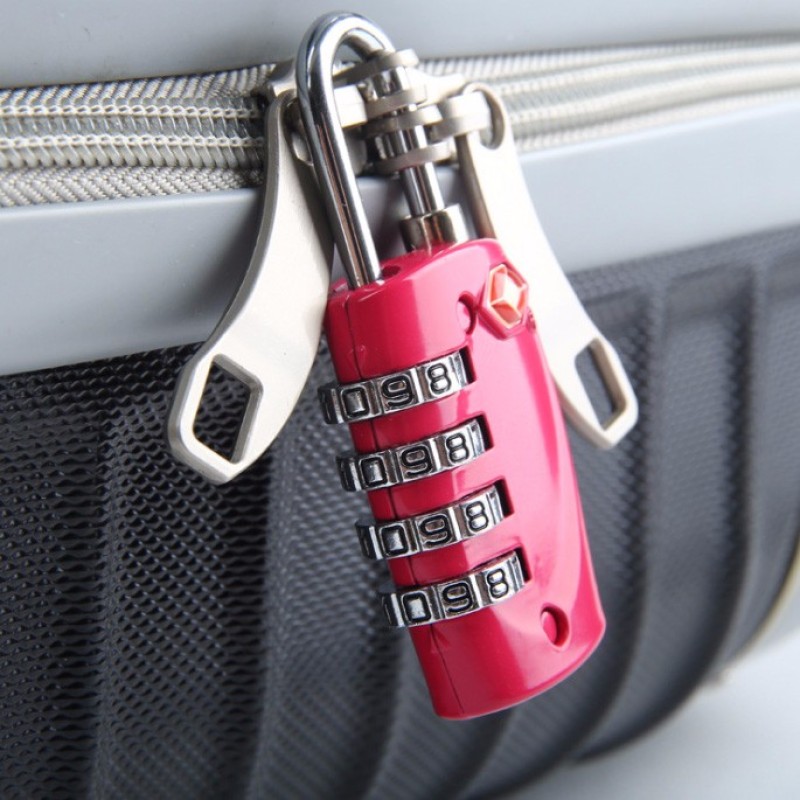 Custom Zinc Alloy Safe Travel Luggage Tsa Lock Security Padlocks 4 Digit Combination Lock