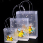 Wholesale Custom Printing Shopping PP Plastic Clear Tote Bag PVC Package Transparent Gift Bag