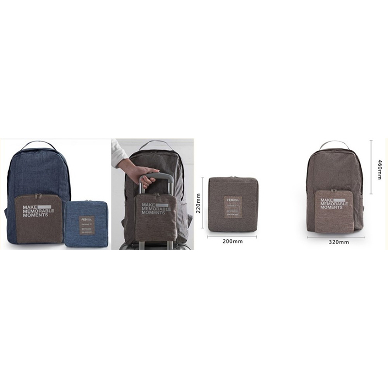 Promotional Cheap Outdoor Travel Ultralight Folding Backpack Polyester Waterproof Foldable Backpack