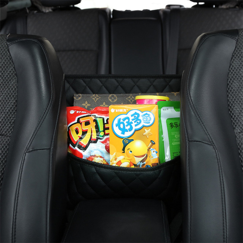 Car Back Hanging Bag PU Pocket Leather Car Seat Storage And Handbag Holder Organizer