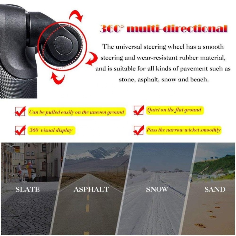 High Quality Wholesale ABS Safety Lightweight Travelling Set Trolley Scooter Suitcase Luggage