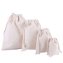 Wholesale Promotional High Quality Canvas Cotton Drawstring Dust Shoe Bag For Travel