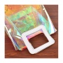 Custom Shopping Bags Logo Printed Transparent Pvc Handbags Laser Handle Beach Bag Holographic Tote Bag