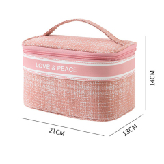 Custom Printed Luxury Eco Friendly Makeup Organizer Bag Travel Cosmetic Bags