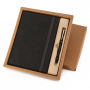 Custom Logo Hardcover Luxury Vintage Leather A5 Notebook Pen Gift Sets