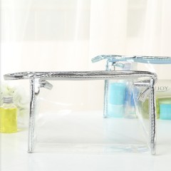 Promotion Water-resistant Clear Zipper PVC Travel Pvc Hand Bag Pouch Toiletry Makeup Cosmetic Bag