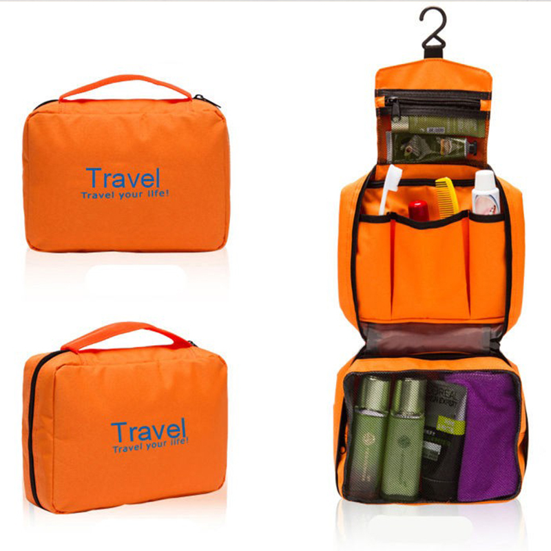 휴대용 대형 화장품 가방 확장 가능한 여행 메이크업 주최자 방수 교수형 접는 세면 용품 가방