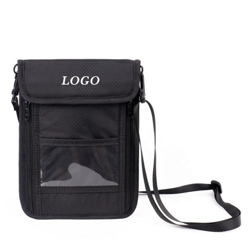 Wholesale Customized Luxury Travel  Neck Pouch Wallet Passport Holder