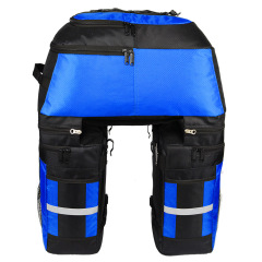 Multifunctional Large Capacity 3 in 1 Bike Trunk Bag Travel Bicycle Pannier Bags With Rain Cover