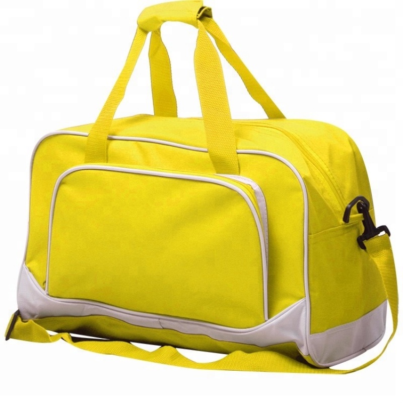 Pinghu Sinotex الترويجية طباعة مخصصة الرياضة الصالة الرياضية حمل الحقائب السفر حقيبة من القماش الخشن