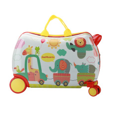 Abs 4 Wheels Kids Luggage Trolley Travel Cartoon Children Hand Suitcase Ride On Luggage