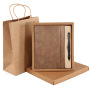 Custom Logo Hardcover Luxury Vintage Leather A5 Notebook Pen Gift Sets