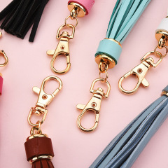 Fashion 15cm Popular Pu Leather Tassel Keychain Bag Pendant Luxury Keychain Accessories