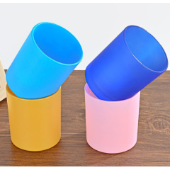 Customized Logo Multicolor Frosted Glass Scented Candles Cups jar With Lid