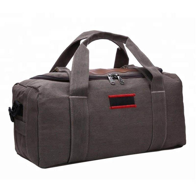 Hot Sales Customized Large capacity canvas travel luggage bag man travel canvas duffel bag