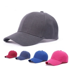 Custom Logo Print Men Women Adjustable Solid Color Outdoor Baseball Sports Team Hats