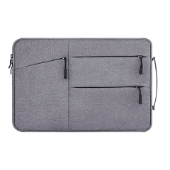 Custom Logo Double Layer Thicken Large Capacity Portable Laptop Case Sleeve With Handle