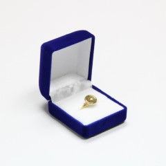 Customized color jewellery packaging ring necklace bangle pendant velvet box customized jewellery Necklace Pendant Gift Box