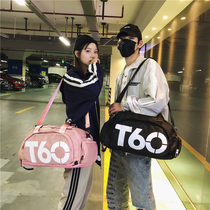 Custom Logo Basketball Football Night Sport Duffle Bag Backpack Yoga Gym Duffel Bag With Shoe Compartment