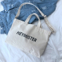Custom Printed Logo White Organic Cotton Canvas Shopping Tote Bag For Women