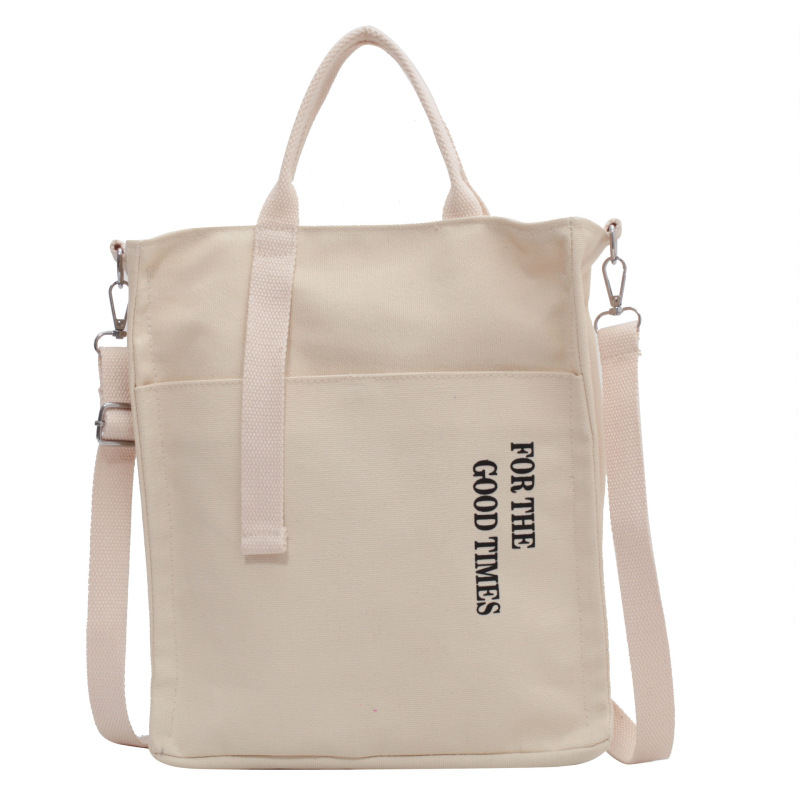 Custom Logo Women Handbags Crossbody Shoulder Tote Bags Ladies Canvas Messenger Bag With Zipper