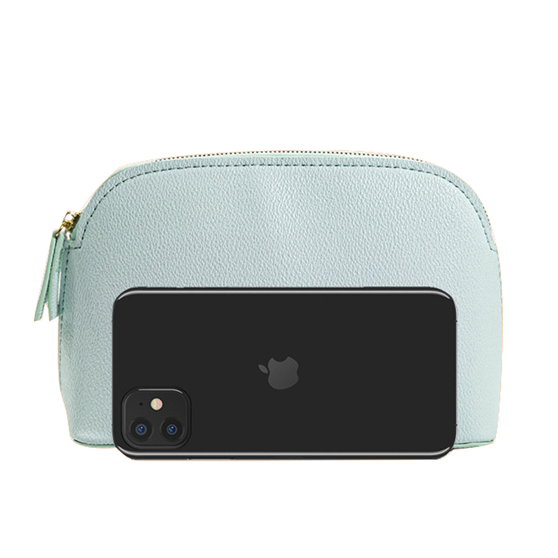 Hot Sale Luxury New Trendy Vegan PU Leather Toiletry Cosmetic Bag Cute Small Makeup Bag