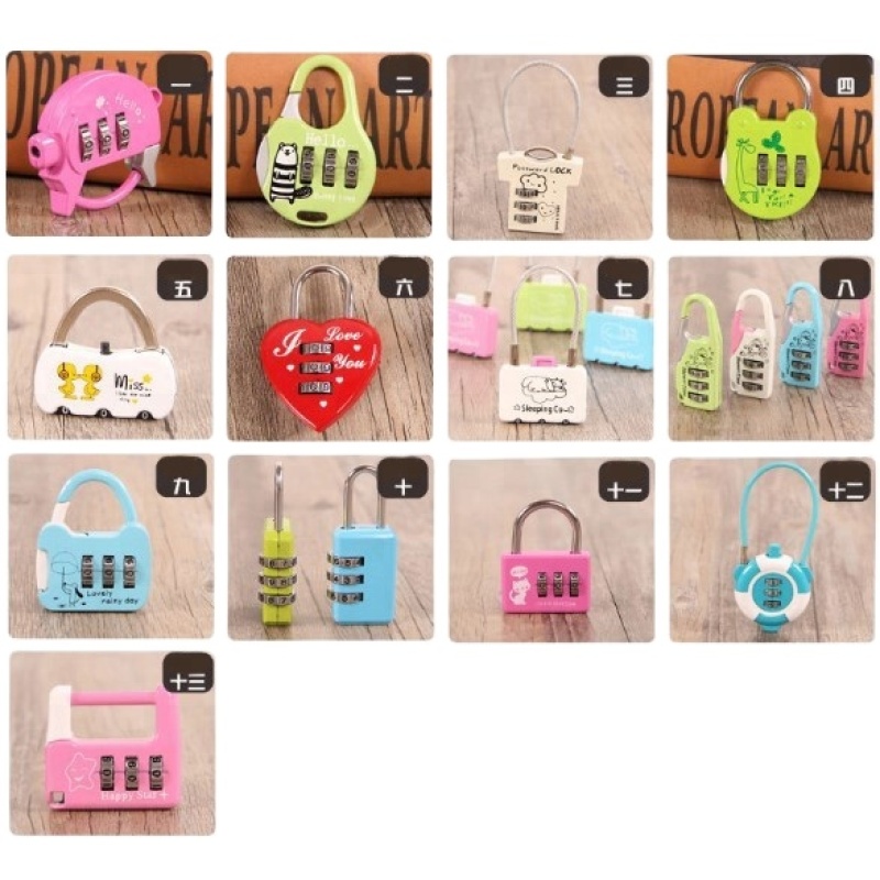 Heavy Duty Custom Logo Waterproof Safety Mini Cheap Password Digit Combination Padlock