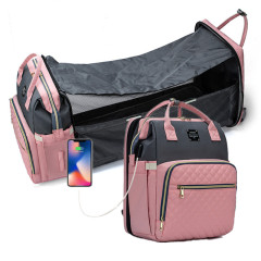 Wholesale Multifunction Mummy Baby Backpack Mummy Diaper Bag With Changing Station