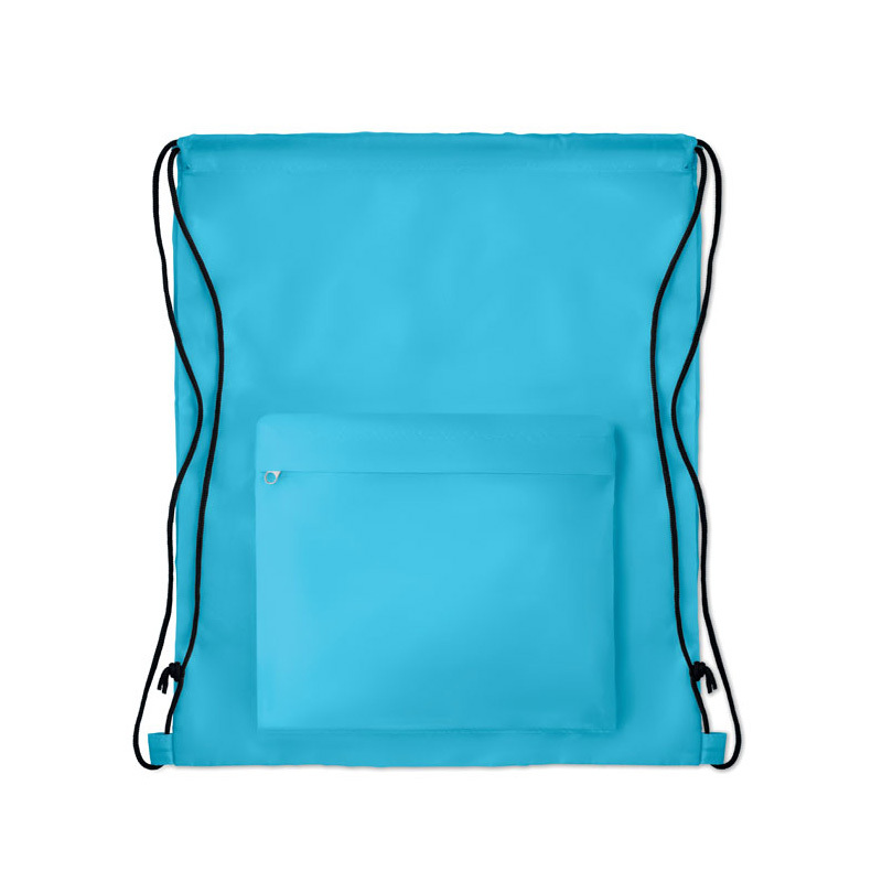 Custom Printing Promotional Polyester Waterproof Sports Drawstring Backpack Bag With Logo