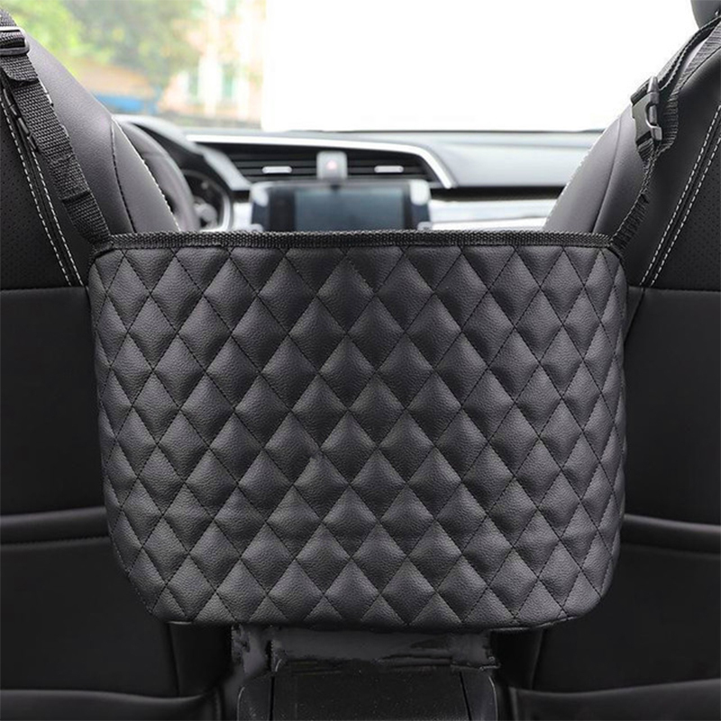 Car Back Hanging Bag PU Pocket Leather Car Seat Storage And Handbag Holder Organizer
